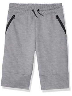 Boys' Big Jogger Shorts in Basic Solid Colors and Fleece Fabric