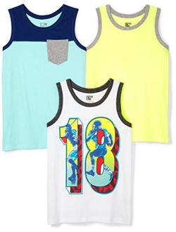 Amazon Brand - Spotted Zebra Boys' Sleeveless Tank Tops