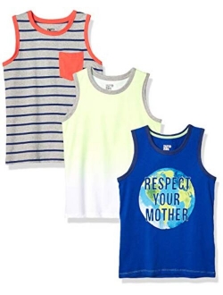 Amazon Brand - Spotted Zebra Boys' Sleeveless Tank Tops