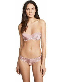 Women's Satin Strapless Underwire Bra