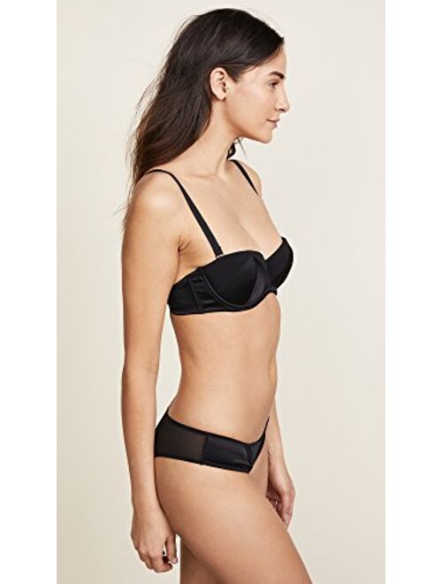 Fleur du Mal Women's Satin Strapless Underwire Bra