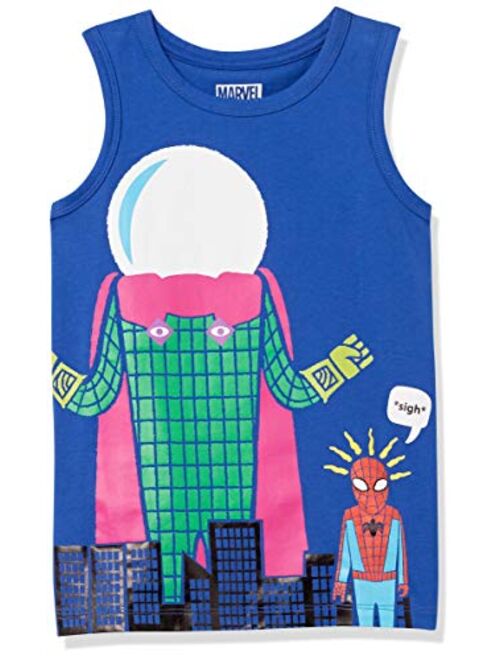 Amazon Brand - Spotted Zebra Boys' Disney Star Wars Marvel Sleeveless Tank Top T-Shirts