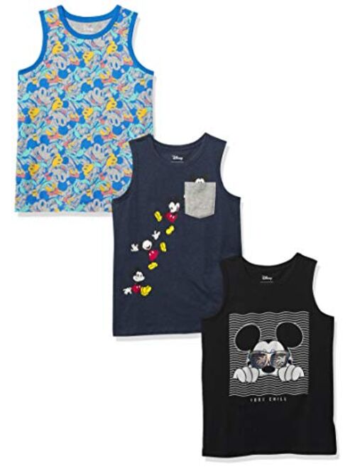 Amazon Brand - Spotted Zebra Boys' Disney Star Wars Marvel Sleeveless Tank Top T-Shirts