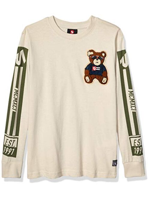 Southpole Kids' Big Boys' Long Sleeve Chenille Tee