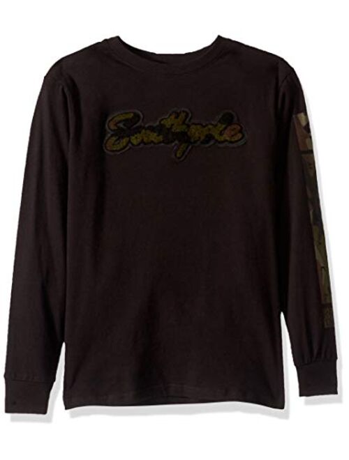 Southpole Kids' Big Boys' Long Sleeve Chenille Tee