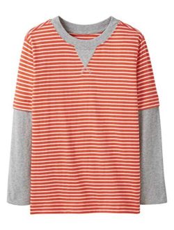 Moon and Back by Hanna Andersson Kids' Long Sleve Faux Layered Tee