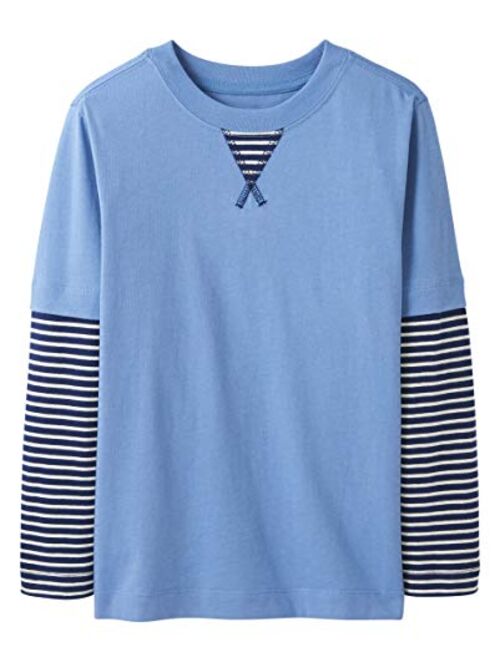 Moon and Back by Hanna Andersson Kids' Long Sleve Faux Layered Tee