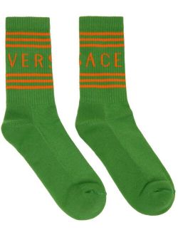 Green & Orange Logo Socks