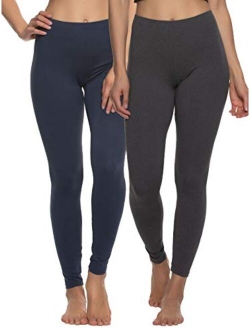 Velvety Super Soft Lightweight Leggings 2-Pack - for Women - Yoga Pants, Workout Clothes