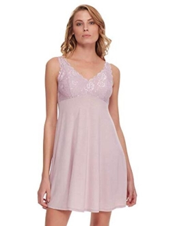 | Micro Modal Chemise | Lace | Adjustable | Loungewear | Sleepwear