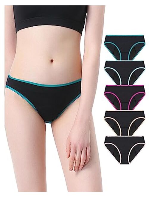 Neione Period Panties High-Cut Bikinis Menstrual Leak Proof Underwear for Women Teen Girls