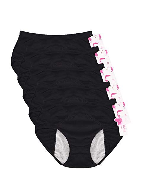 Leak Proof Protective Panties for Women/Girl Menstrual Period,Heavy Flow,Postpartum Bleeding,Urinary Incontinence (3-5)