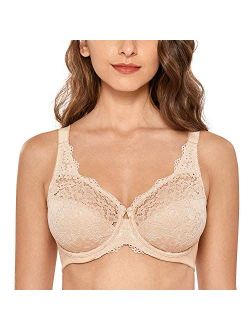 Women's Full Coverage Non Padded Underwire Lace Bra