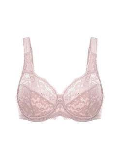 Women's Full Coverage Non Padded Underwire Lace Bra