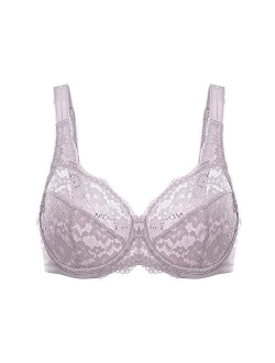 Women's Full Coverage Non Padded Underwire Lace Bra