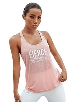 SweatyRocks Women's Sleeveless Flowy Loose Fit Racerback Yoga Workout Tank  Top : : Clothing, Shoes & Accessories