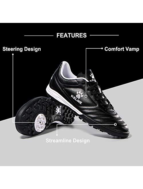 KELME Men Indoor Turf Soccer Shoe, Arch Support Soccer Cleats