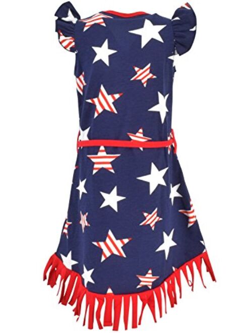 Unique Baby Girls 4th of July Patriotic Fringe Dress