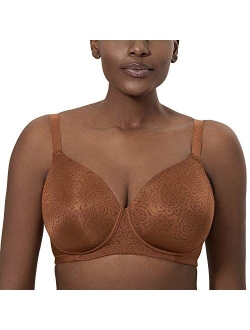 Women's Full Coverage Wireless Lightly Padded Plus Size Seamless Bra