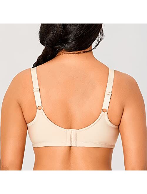 Buy Delimira Womens Full Coverage Wireless Lightly Padded Plus Size Seamless Bra Online 