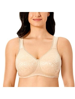 Women's Plus Size Wireless Unlined Comfort Full Coverage Bra