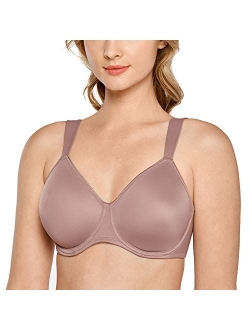 Women's Full Coverage Minimizer Underwire Plus Size Non Padded Support Bra