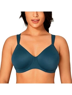 Women's Full Coverage Minimizer Underwire Plus Size Non Padded Support Bra