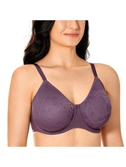 Women's Full Coverage Bras Plus Size Support Underwire Minimizer Bra