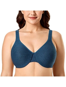 Women's Minimizer Seamless Full Coverage Underwire Non Padded Bra