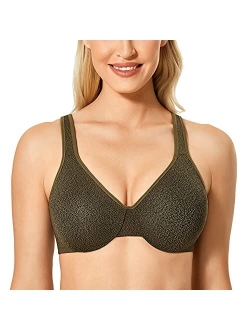 Women's Minimizer Seamless Full Coverage Underwire Non Padded Bra