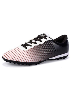 WELRUNG Men's Women's TF Football Cleats Shoes Lawn Spikes Non-Slip Sports FG Training Shoes for Youth