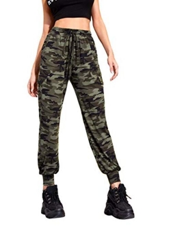 Women's Drawstring Casual Joggers Pants with Pockets