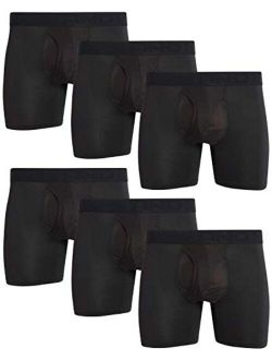 Buy AND1 Men's Underwear Pro Platinum Long Leg Boxer Briefs, 6