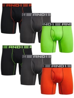 Men's High Performance Compression Boxer Briefs Active Underwear (6 Pack)