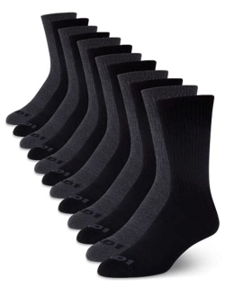 Men's Athletic Arch Compression Cushion Comfort Crew Socks (12 Pack)