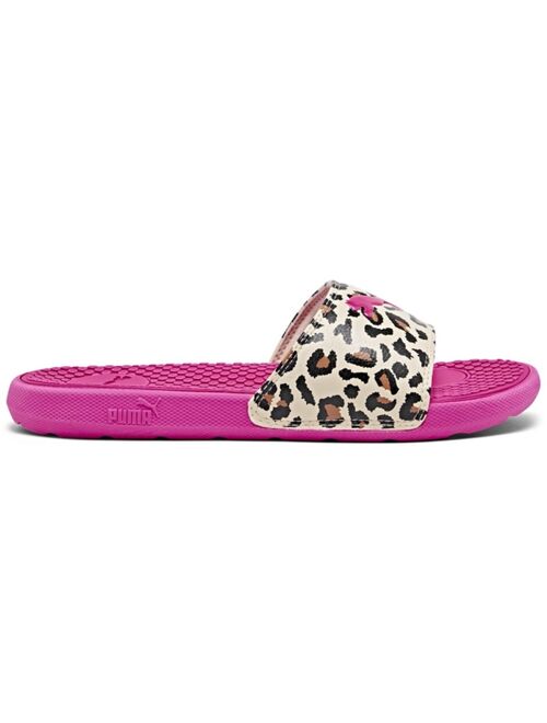 PUMA Women's Cool Cat Cheetah Slide Sandals from Finish Line