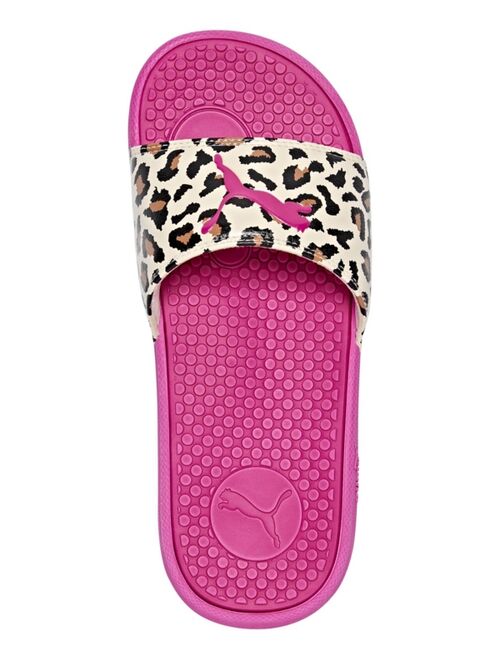 PUMA Women's Cool Cat Cheetah Slide Sandals from Finish Line