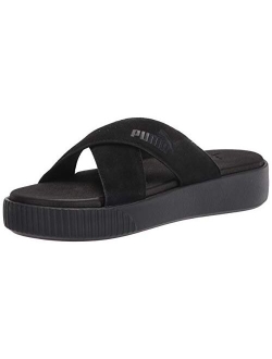 Women's Suede Platform Slide Sandals from Finish Line