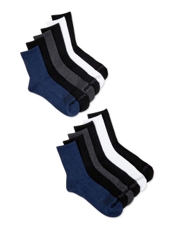 Men's Cushion Mid Crew Sock, 12 Pack