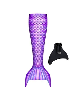 Fantasy Mermaid Tail for Girls, Monofin for Swimming Included