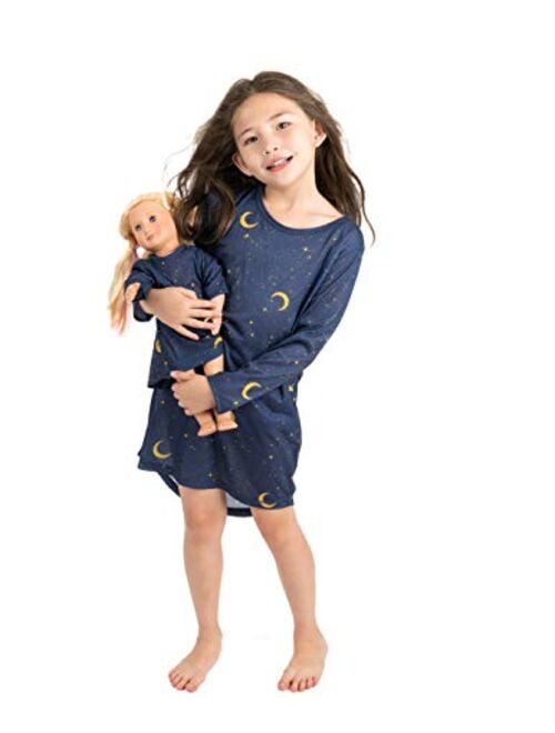 Leveret Matching Doll & Girls Nightgown Kids & Toddler Pajamas Unicorn Sleepwear (4-14 Years) Fits American Girl Doll