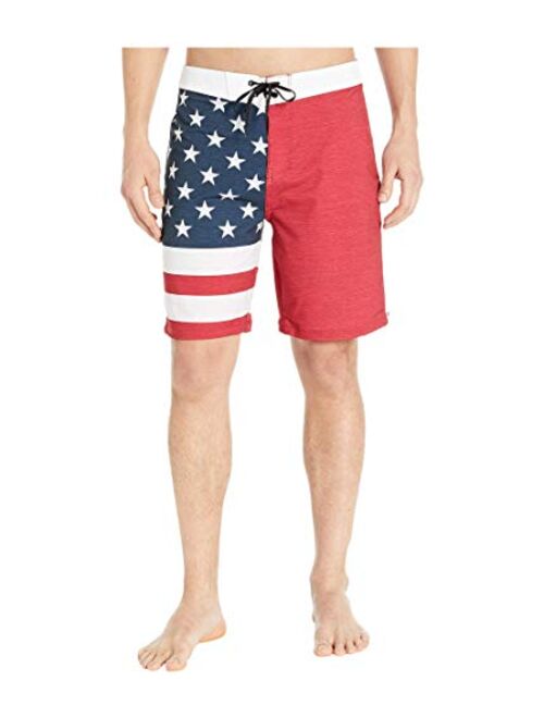 Hurley Men's Phantoms-Patriot Cheers USA-Flag 20" Board-Shorts