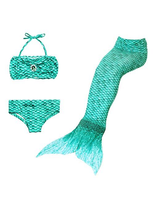 Dressy Daisy Girls Mermaid Bathing Suit Swimwear Swimsuit Swimming Bikini 3pcs Set