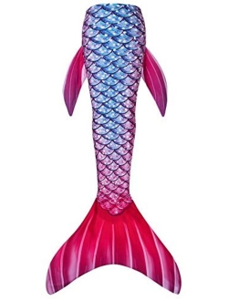 RAISEVERN Girls Mermaid Tail for Swimming Princess Swimsuit One Piece Swimwear 3-10 Years