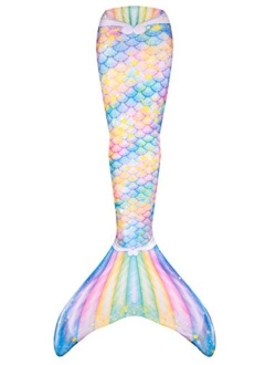 Limited Edition Wear-Resistant Mermaid Tail for Swimming, Kids and Adults,NO Monofin, for Girls and Boys