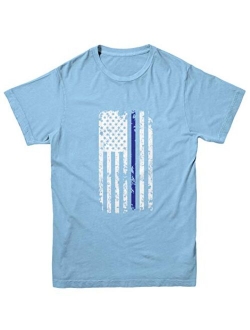 Haase Unlimited Blue Line American Flag - Support Police Youth T-Shirt