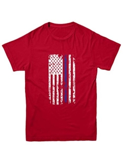 Haase Unlimited Blue Line American Flag - Support Police Youth T-Shirt