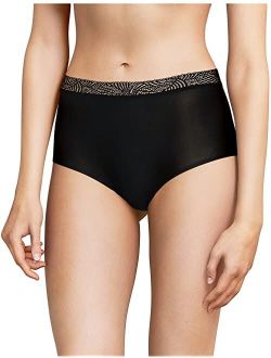 Soft Stretch High-Waisted Brief w/ Lace