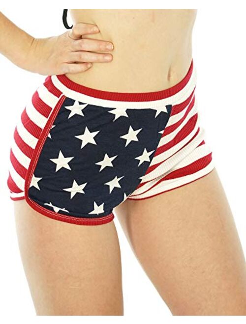 Lounge Wear Casual Stretch Women's Booty Shorts