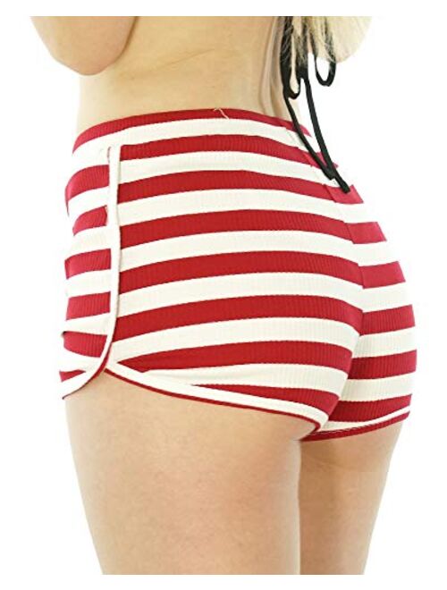 Lounge Wear Casual Stretch Women's Booty Shorts